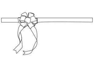 gift ribbon order ribbon line art design vector