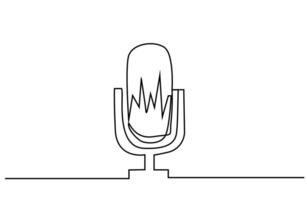 microphone music sound recording device object line art design vector