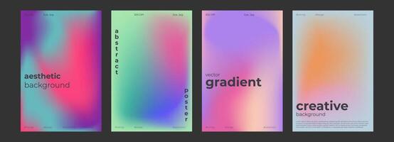 Y2k Trendy Aesthetic abstract vibrant gradient background with grain blurred pattern. Gentle soft light print for social media poster, stories highlight templates for digital marketing for stories vector