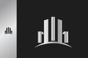real estate building luxury roof finance logo design vector