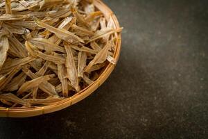 dried small crispy fish photo