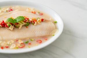 Steamed Fish in Spicy Lemon Sauce photo