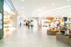 abstract blur and defocused luxury shopping mall and retail store for background photo