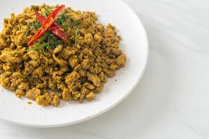 Stir Fried Pork with Yellow Curry Paste photo