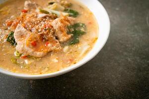 Sukiyaki Soup with Pork in Thai Style photo