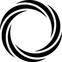 Simple minimalist style spiral shapes vector