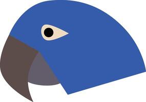 Illustration of a blue parrot silhouette vector