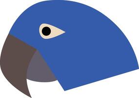 ilustración de un azul loro silueta vector