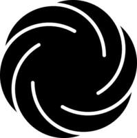 Spiral black minimalist simple element vector