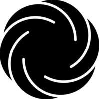 Spiral black minimalist simple element vector