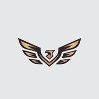 bird emblem logo design for soldiers vector