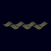 Wavy line background template vector