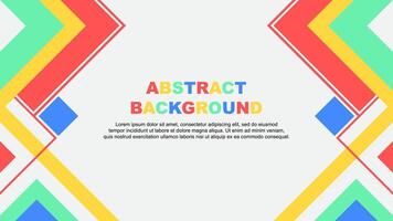 Abstract Background Design Template. Abstract Banner Wallpaper Illustration. Abstract Colorful Rainbow Banner vector