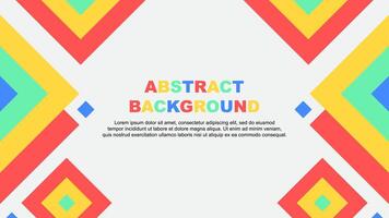Abstract Background Design Template. Abstract Banner Wallpaper Illustration. Abstract Colorful Rainbow Template vector