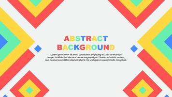 Abstract Background Design Template. Abstract Banner Wallpaper Illustration. Abstract Colorful Rainbow Template vector