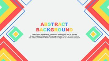 Abstract Background Design Template. Abstract Banner Wallpaper Illustration. Abstract Colorful Rainbow Background vector