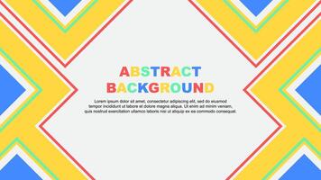 Abstract Background Design Template. Abstract Banner Wallpaper Illustration. Abstract Colorful Rainbow vector