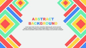 Abstract Background Design Template. Abstract Banner Wallpaper Illustration. Abstract Colorful Rainbow vector