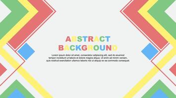 Abstract Colorful Background Design Template. Abstract Banner Wallpaper Illustration. Abstract Colorful Rainbow Banner vector