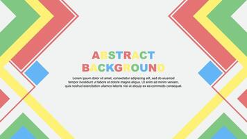 Abstract Colorful Background Design Template. Abstract Banner Wallpaper Illustration. Abstract Colorful Rainbow Banner vector