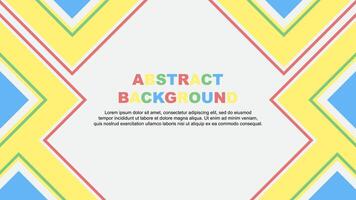 Abstract Colorful Background Design Template. Abstract Banner Wallpaper Illustration. Abstract Colorful Rainbow vector