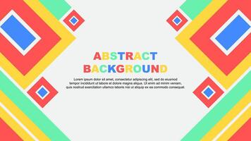 Abstract Background Design Template. Abstract Banner Wallpaper Illustration. Abstract Colorful Rainbow Cartoon vector