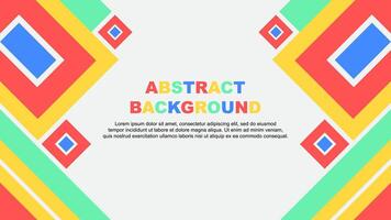 Abstract Background Design Template. Abstract Banner Wallpaper Illustration. Abstract Colorful Rainbow Cartoon vector