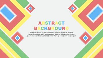 Abstract Colorful Background Design Template. Abstract Banner Wallpaper Illustration. Abstract Colorful Rainbow Cartoon vector