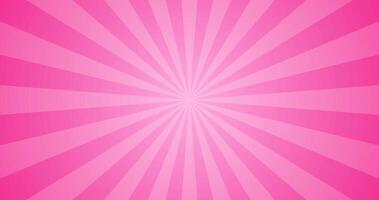 Colorful Abstract Gradient Pink Sunbeam Explosion Effect in Blank Horizontal Plain Background vector