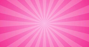 Colorful Abstract Gradient Pink Sunbeam Explosion Effect in Blank Horizontal Plain Background vector