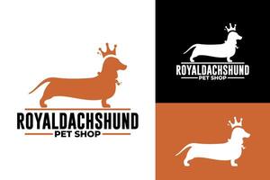 Royal Dachshund Dog vector