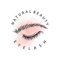 Eyelash Logo, Simple Design for Women's Care Beauty Business Brand Illustration Template vector