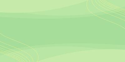 Abstract Green Background in Attractive Wave Style. Free Copy Space Area. Template Design for Promotional Banner, Poster, Greeting Card, Social Media. vector