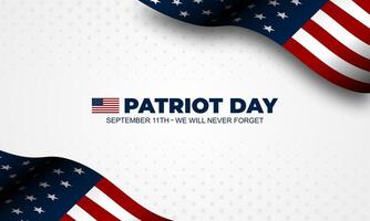 Patriot Day September 11th background illustration vector