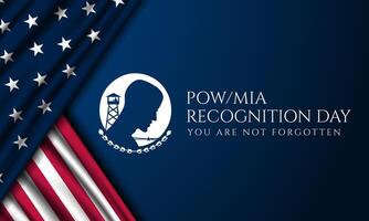 National POW MIA Recognition Day Background Illustration vector