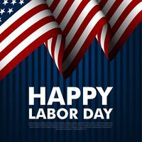 Happy labor day in United States of America background illustration vector
