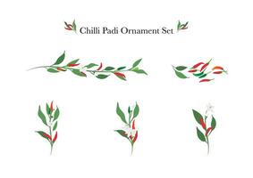 chili spicy element for banner background vector
