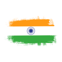 Flagge von Indien zum indisch Unabhängigkeit Tag png