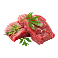 Raw beef meat isolated on transparent background png