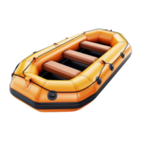 Inflatable boat isolated on transparent background png