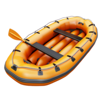 Inflatable boat isolated on transparent background png