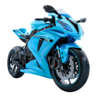 Blue Motorbike on transparent background png