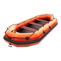 Inflatable boat isolated on transparent background png
