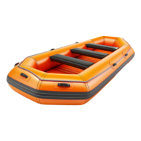 Inflatable boat isolated on transparent background png