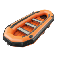 Inflatable boat isolated on transparent background png