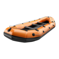 Inflatable boat isolated on transparent background png