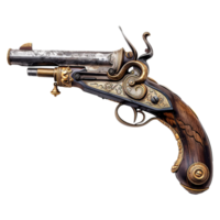 Flintlock pistol isolated on transparent background png