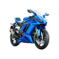 Blue Motorbike on transparent background png