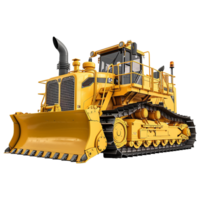 Bulldozer isolated on transparent background png