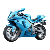 Blau Motorrad auf transparent Hintergrund png
